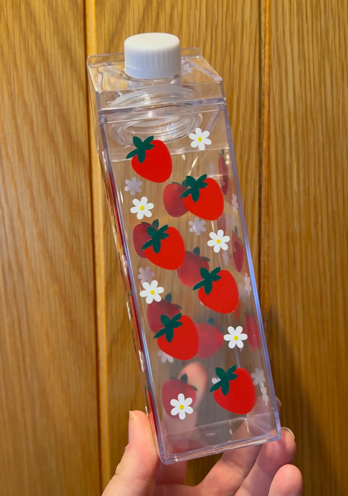 Strawberry Carton Water Bottle