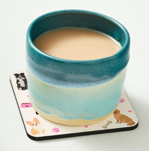 Working Hard Dog Coaster