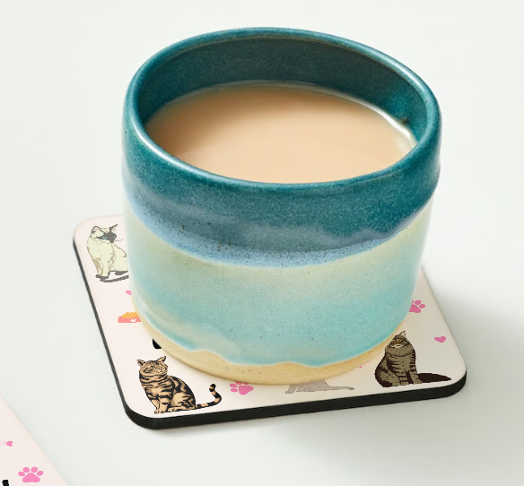 Working Hard Cat Coaster
