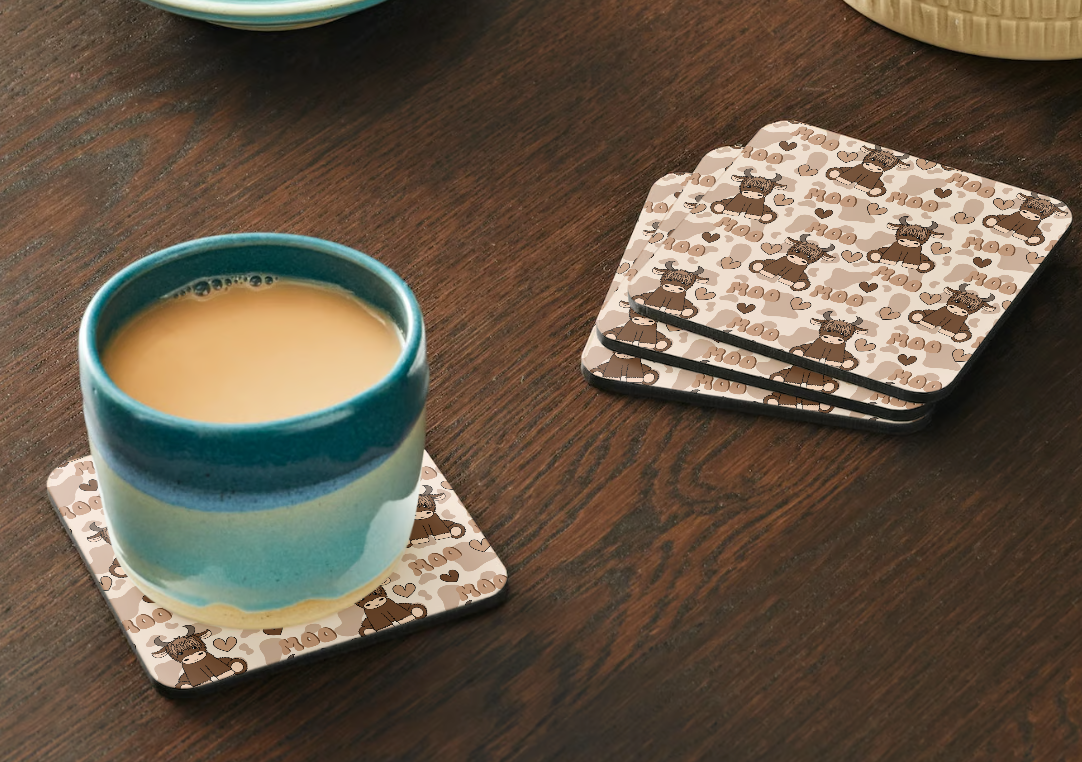 Highland Cow Coaster