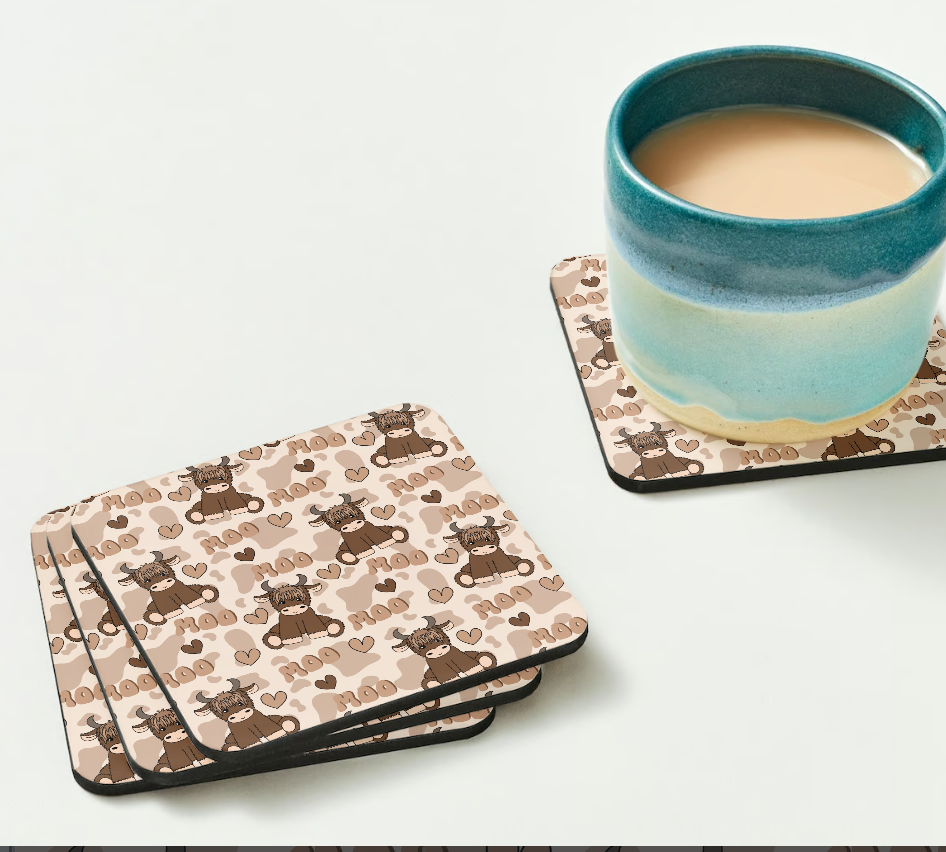 Highland Cow Coaster