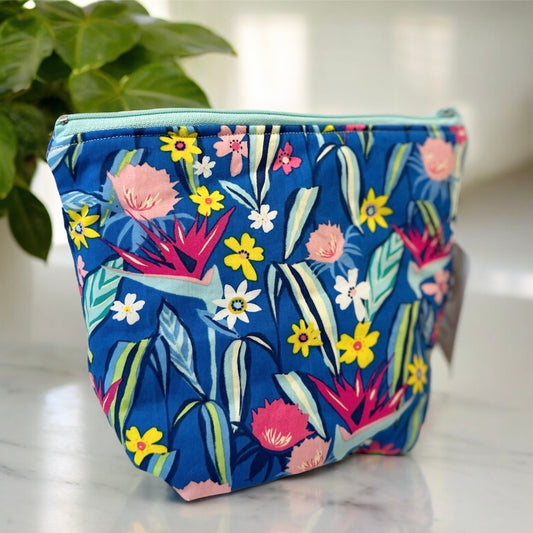 Cosmetic bag, bespoke, custom, handmade, bright, vibrant, colourful, perfect for makeup