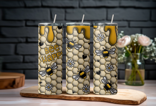 Bee Happy 20oz Tumbler