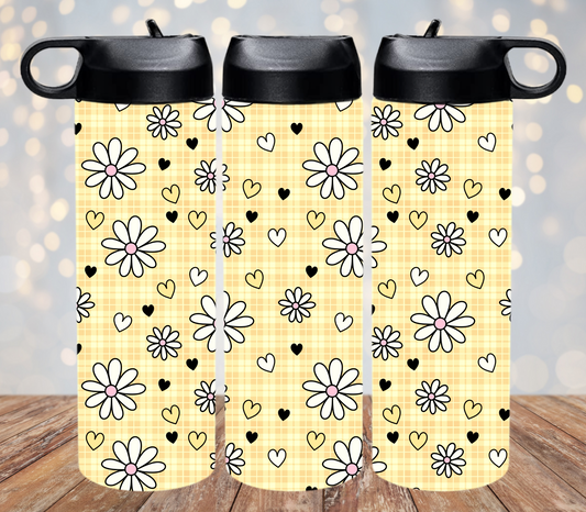 Yellow Floral 20oz Bottle